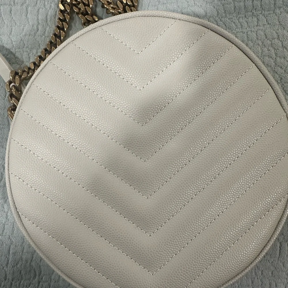 Saint Laurent Ivory Quilted Crossbody Bag - Picture 6 of 10